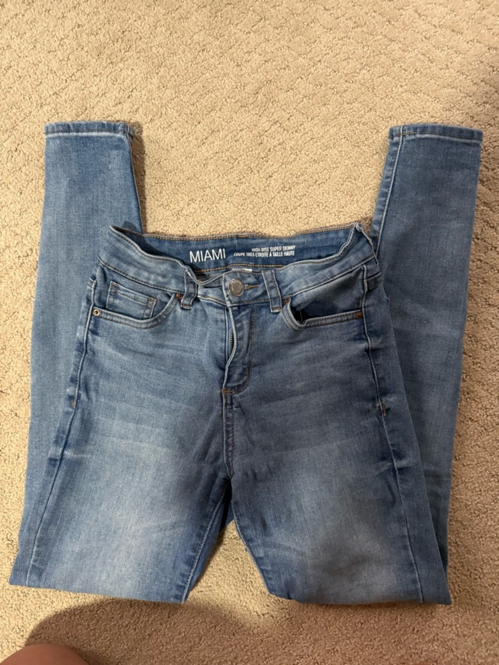 miami Light Wash Blue Skinny Jeans